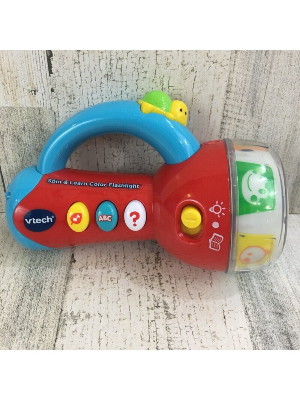 Vtg VTech Spin and Learn COLOR FLASHLIGHT Red